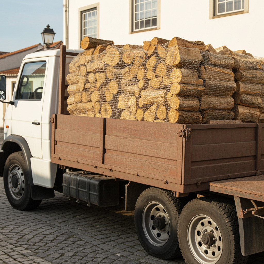 88 Redes de Lenha de Amieiro Rachado e Seco em Estufa, 25cm, Qualidade Premium