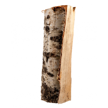 Demi-Palette Bûches de Bois de Bouleau Séché au Four Fendues 25cm Premium