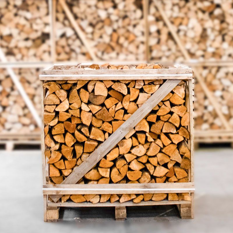 Demi-palette Bois de Chauffage Aulne Fendu 25cm : Séché en Chambre pour une Chaleur Optimale