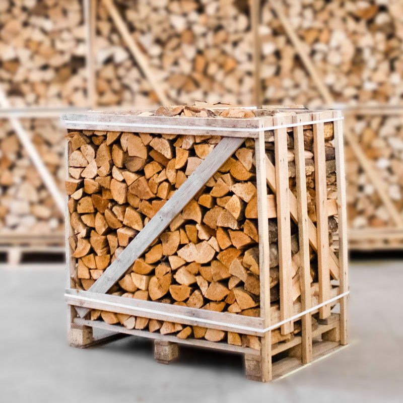 Demi-palette Bois de Chauffage Aulne Fendu 25cm : Séché en Chambre pour une Chaleur Optimale