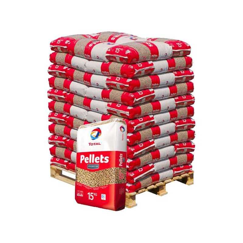 Granulés Bois Premium TotalEnergies Palette 66 Sacs 15kg Chaleur Optimale