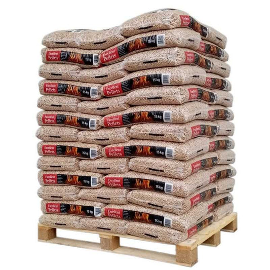 Granulés Bois Excellent Qualité DIN Plus EN Plus A1, Palette Économique 65x15kg